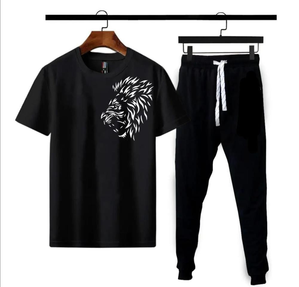 2 Pcs Micro Polyester Printed T-Shirt And Trouser e-Multi Mart Zone