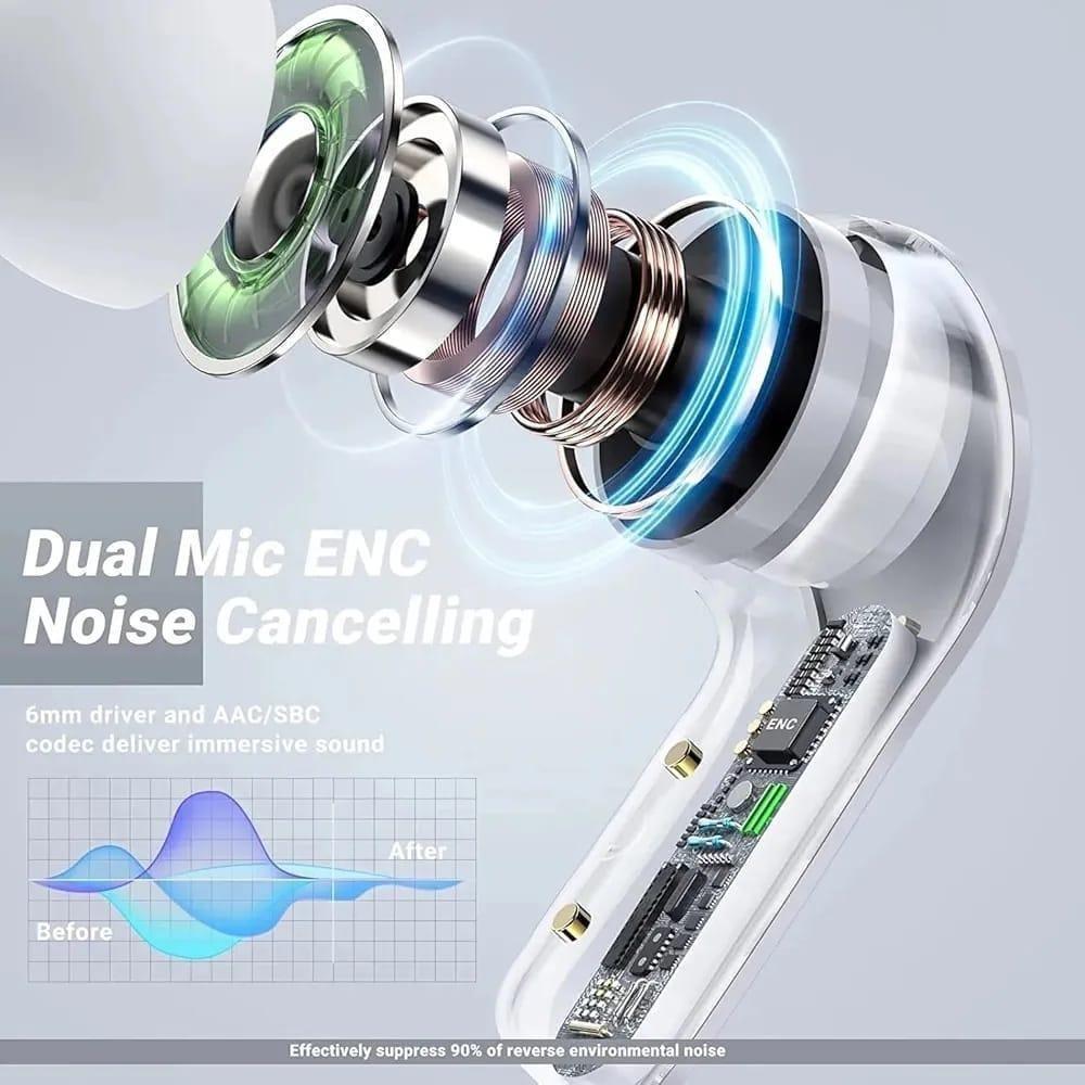 Air31 TWS Transparent Noise-Cancelling Earbuds with Smart Touch - 1 Pcs, Long Battery Life e-Multi Mart Zone