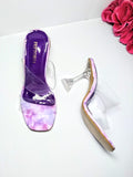 Fancy Women's Purple Plastic Heels - 1 Pcs e-Multi Mart Zone