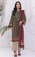 3 Pcs Women's Unstitched Printed Suit e-Multi Mart Zone