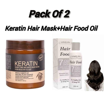 2 in 1 Hair Care Deal - Hair Oil and Hair Mask e-Multi Mart Zone