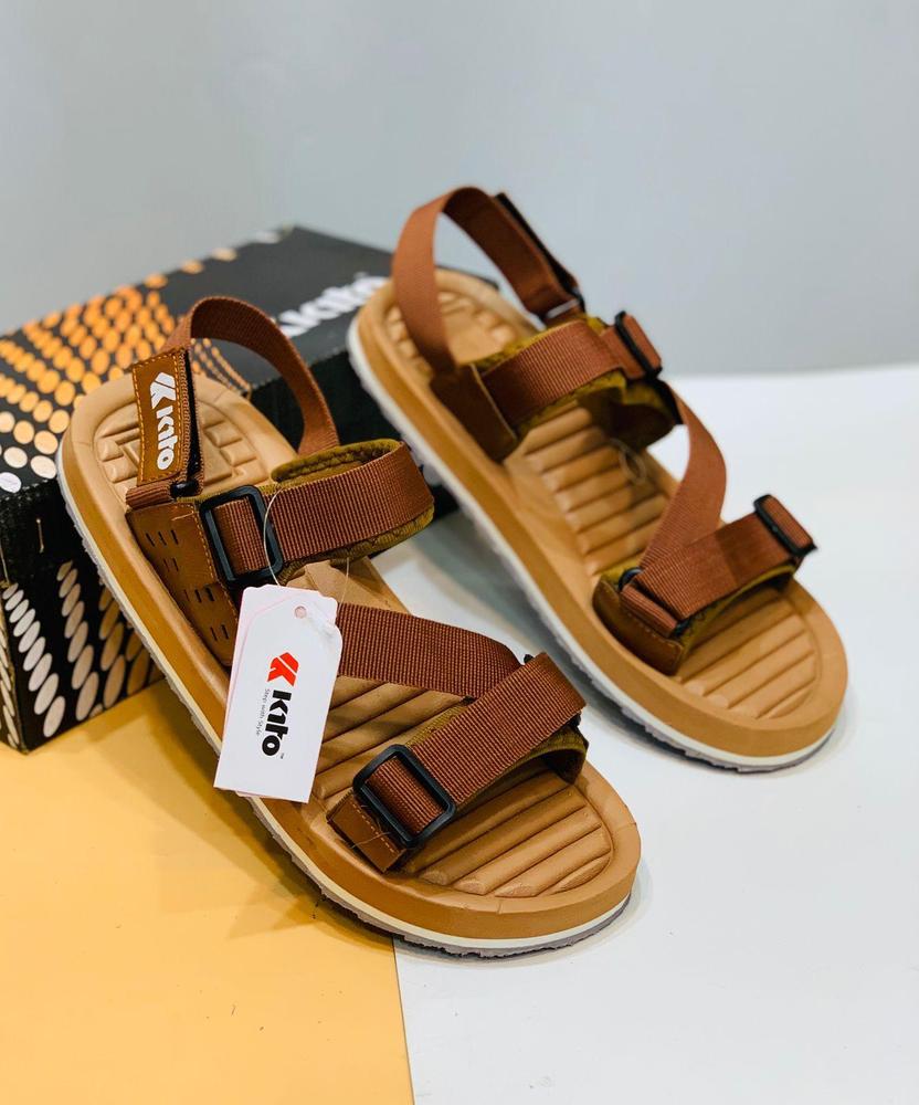 Classic Men's Brown Rexine Sandals - Sizes 6-11 | eMultiMartZone e-Multi Mart Zone