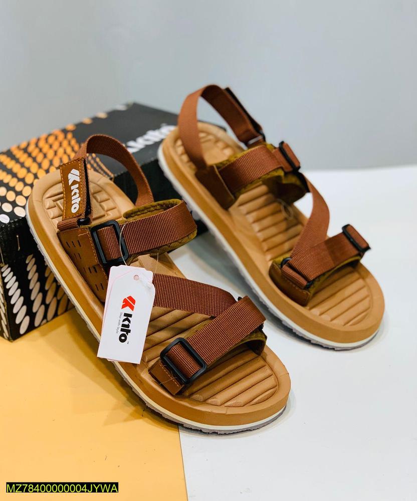 Classic Men's Brown Rexine Sandals - Sizes 6-11 | eMultiMartZone e-Multi Mart Zone