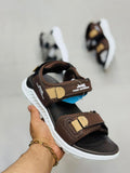 Elegant Men's Brown Textured Formal Sandals - eMultiMartZone e-Multi Mart Zone