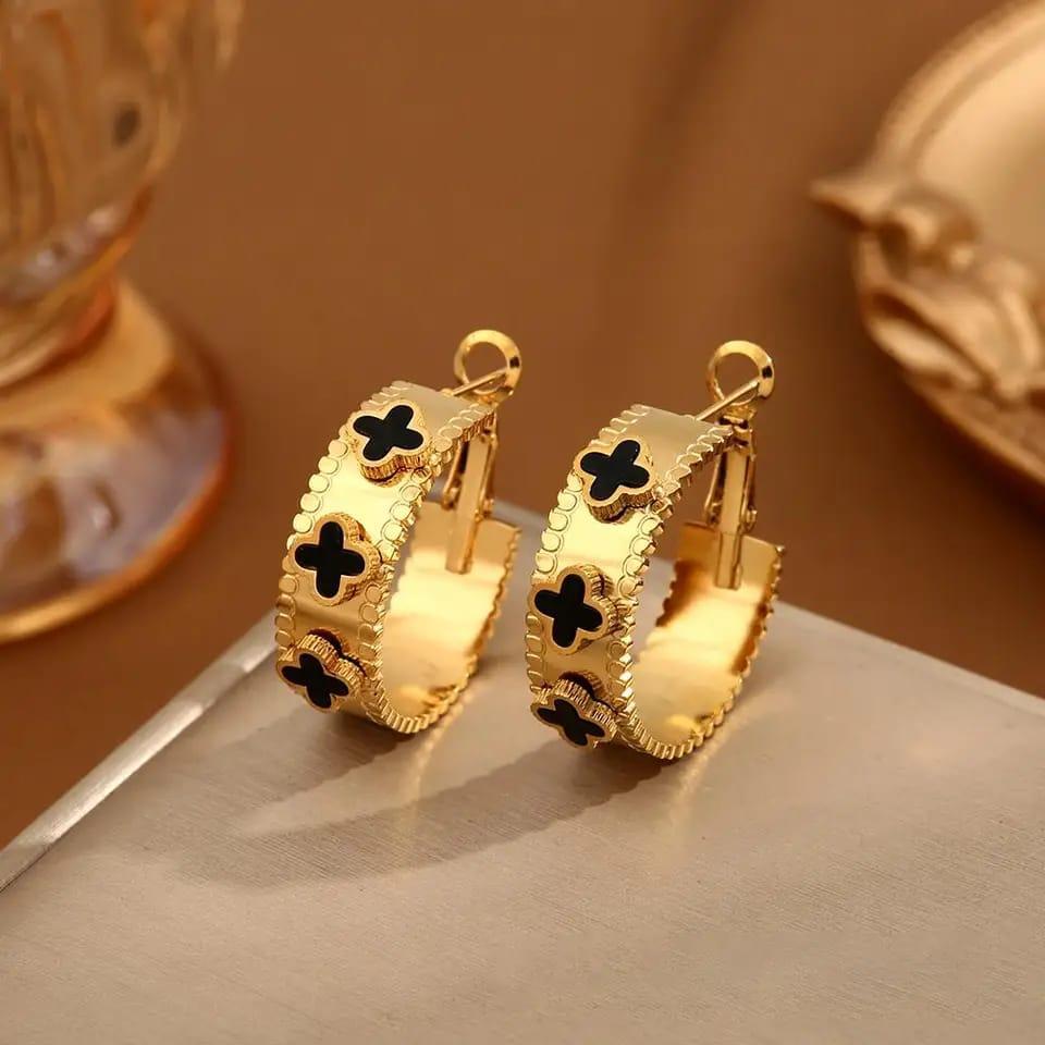 Plain Gold Plated Beads Earrings e-Multi Mart Zone