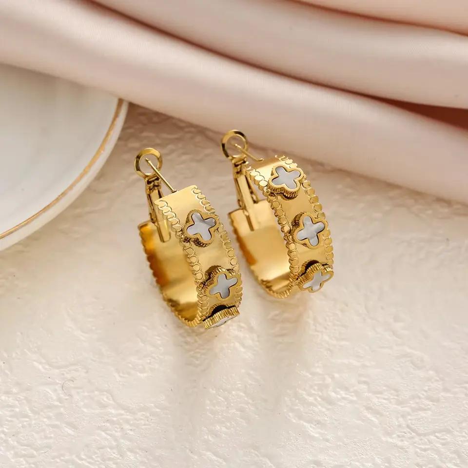 Plain Gold Plated Beads Earrings e-Multi Mart Zone