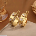 Plain Gold Plated Beads Earrings e-Multi Mart Zone