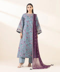 3 Piece - Embroidered Lawn Suit e-Multi Mart Zone