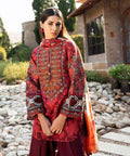 3 Piece - Embroidered Cotton Satin Suit e-Multi Mart Zone