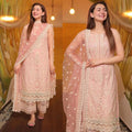 Lawn 3PC Embroidered With Organza Embroidered Dupatta-1049 e-Multi Mart Zone